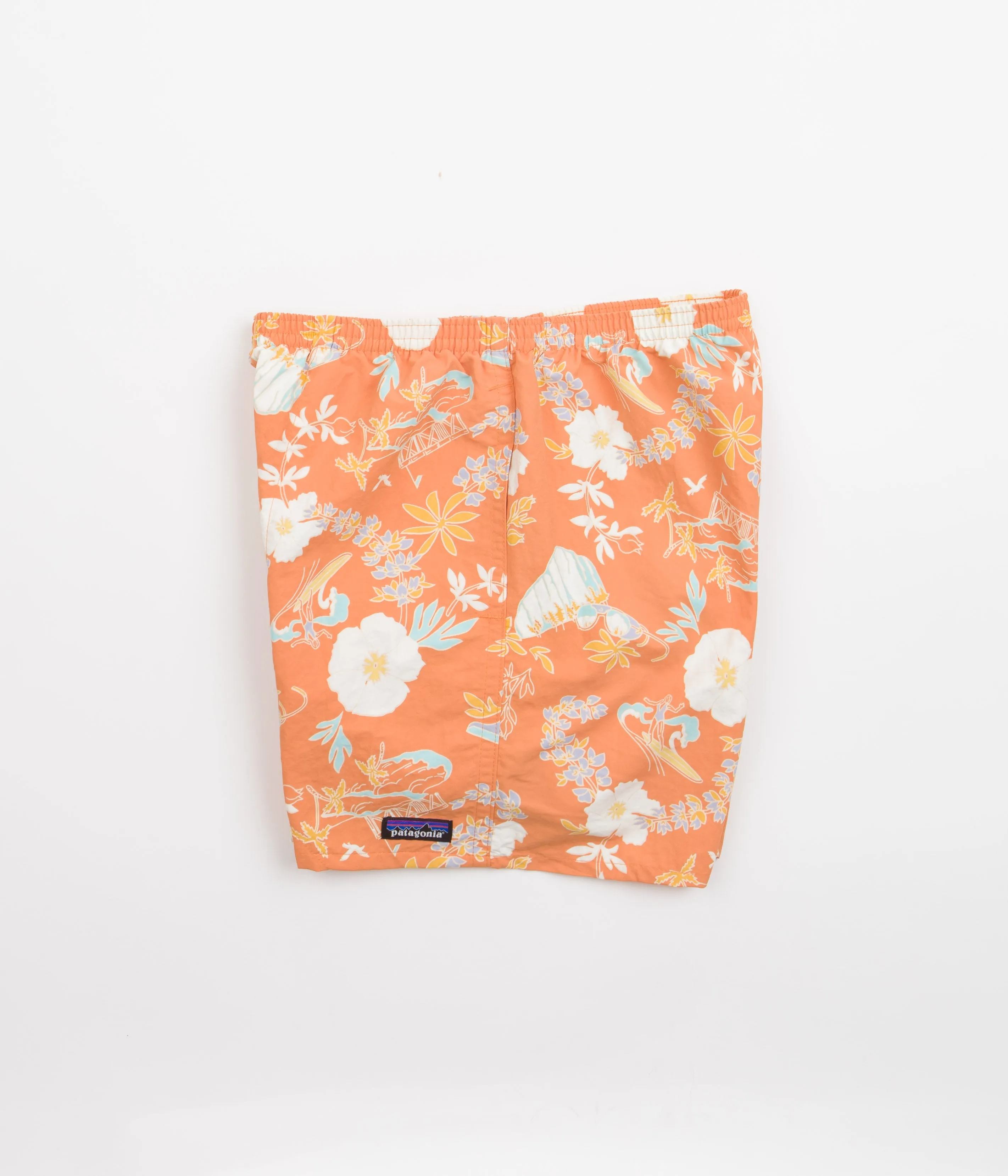 Patagonia Baggies 5 Shorts - Climb Hike Surf: Tigerlily Orange