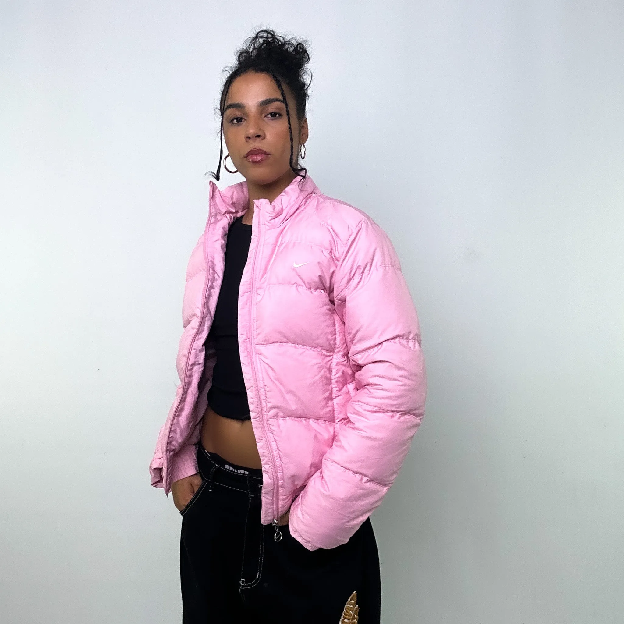 PINK Y2KS NIKE PUFFER JACKET COAT (