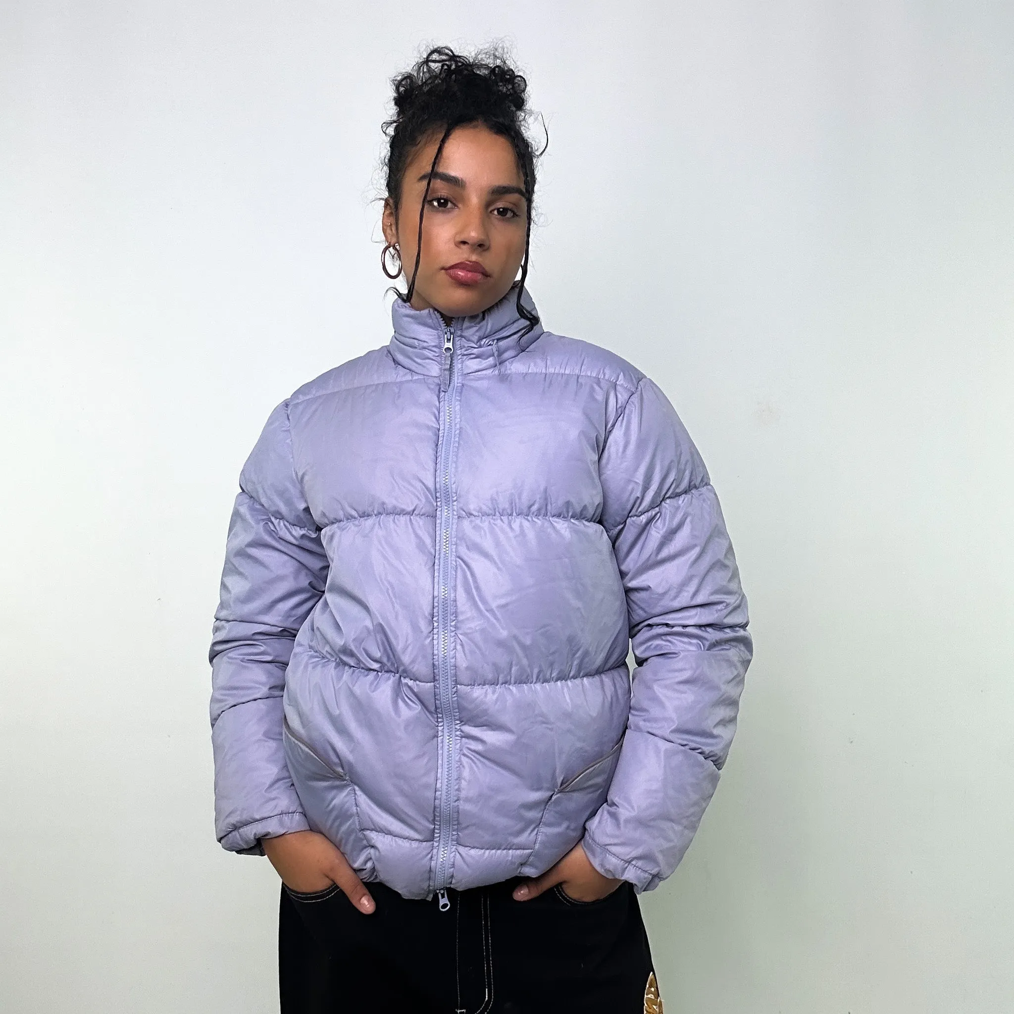 PURPLE Y2KS NIKE PUFFER JACKET COAT (