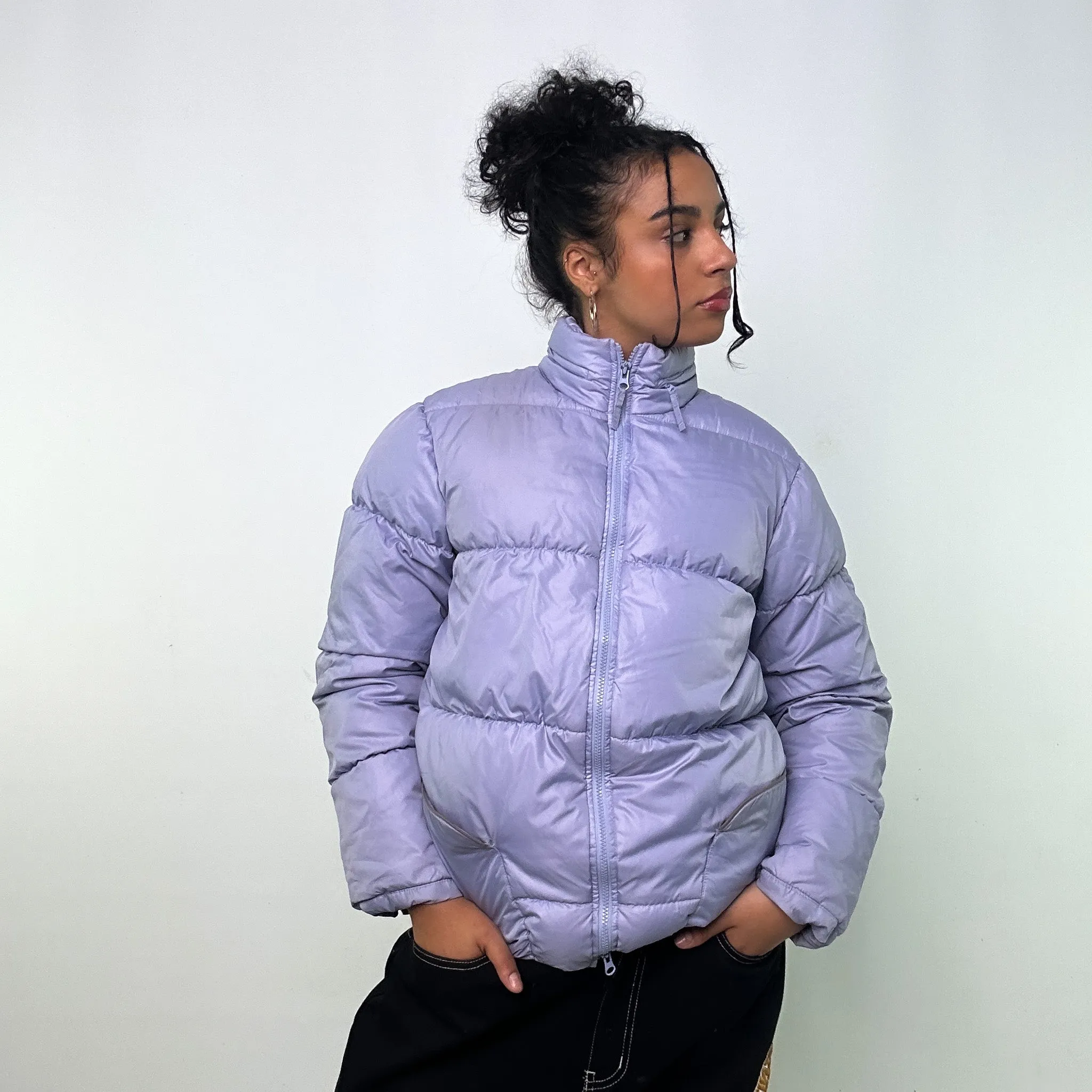 PURPLE Y2KS NIKE PUFFER JACKET COAT (