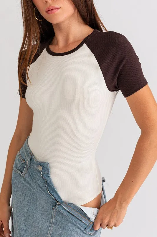 Raglan Short Sleeve Bodysuit