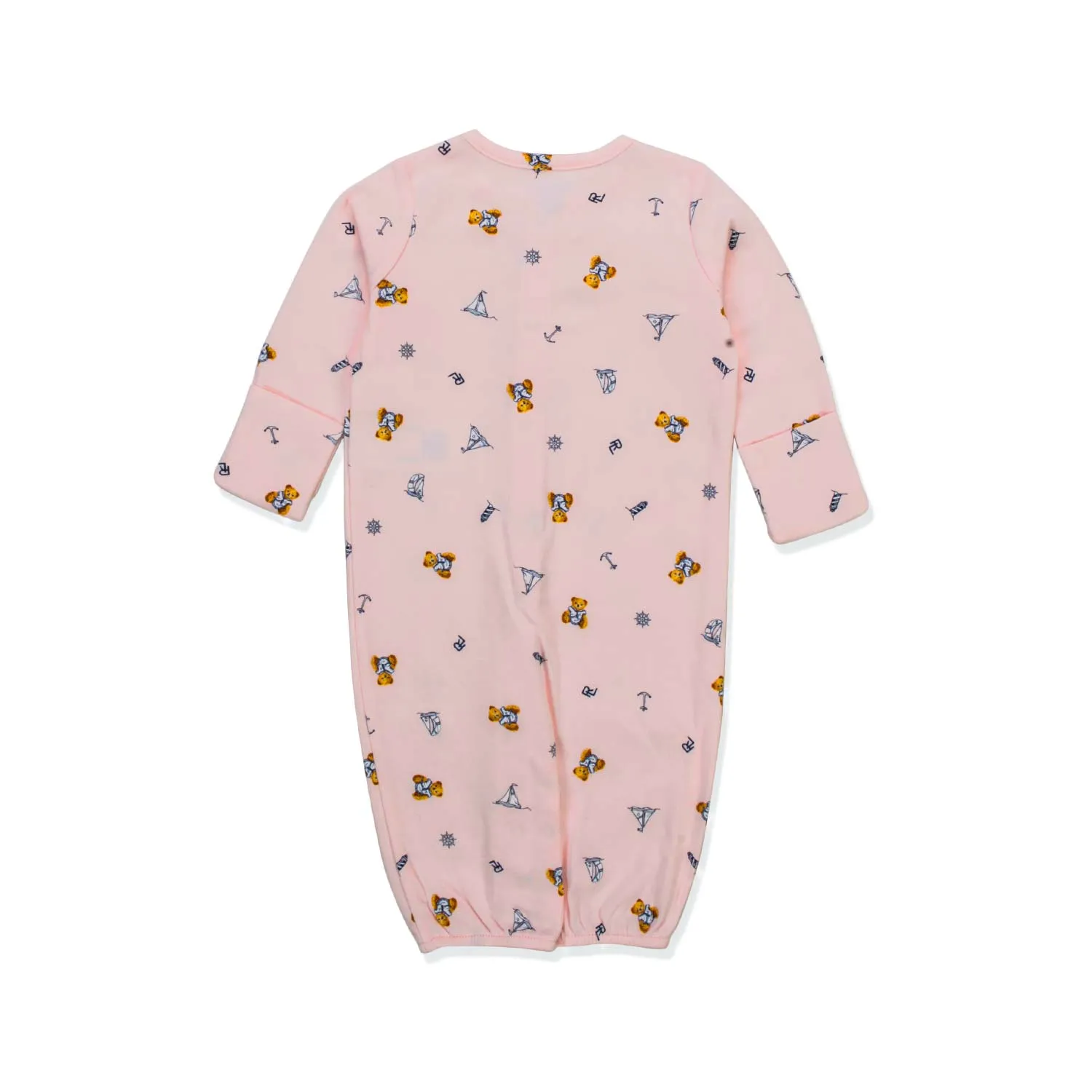 Ralph Lauren Pink Printed Romper For Baby