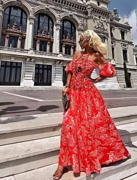 Red Maxi Dress