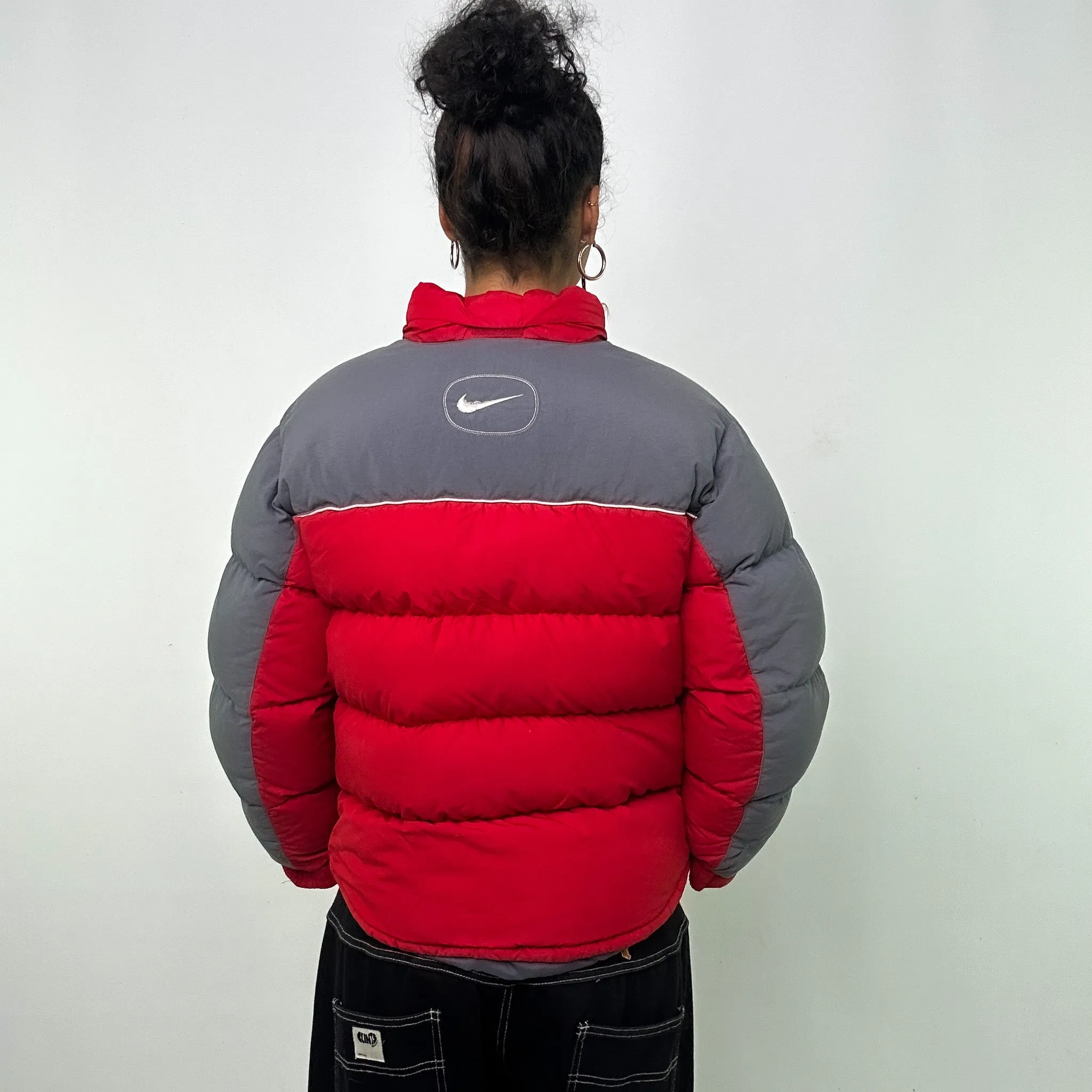 RED Y2KS NIKE PUFFER JACKET COAT (