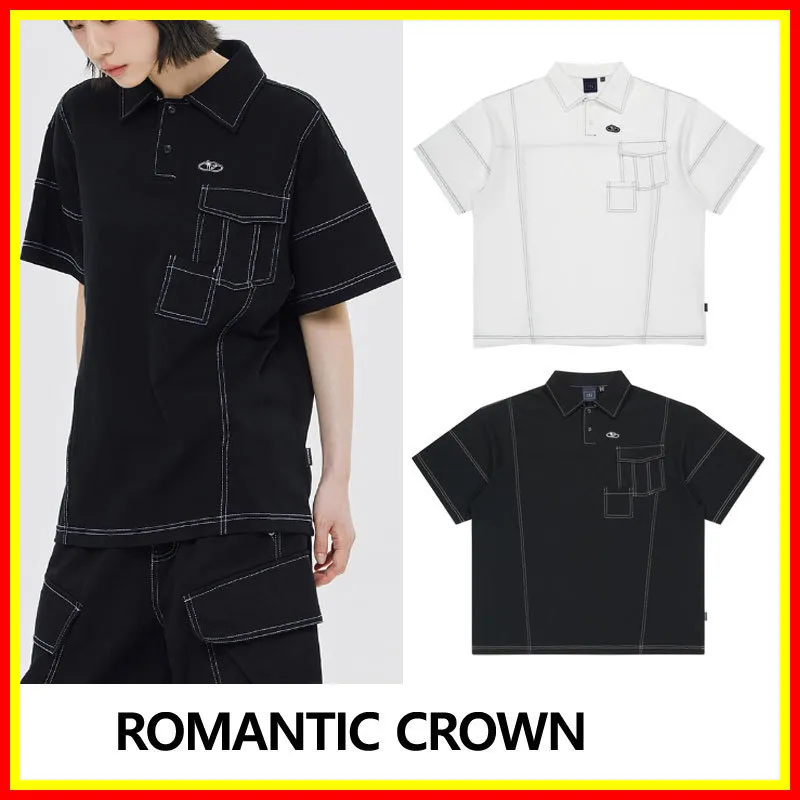 ROMANTIC CROWN  |Unisex Street Style Cotton Short Sleeves Shirts & Blouses