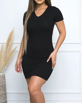 Rule Breaker Mini Dress Black