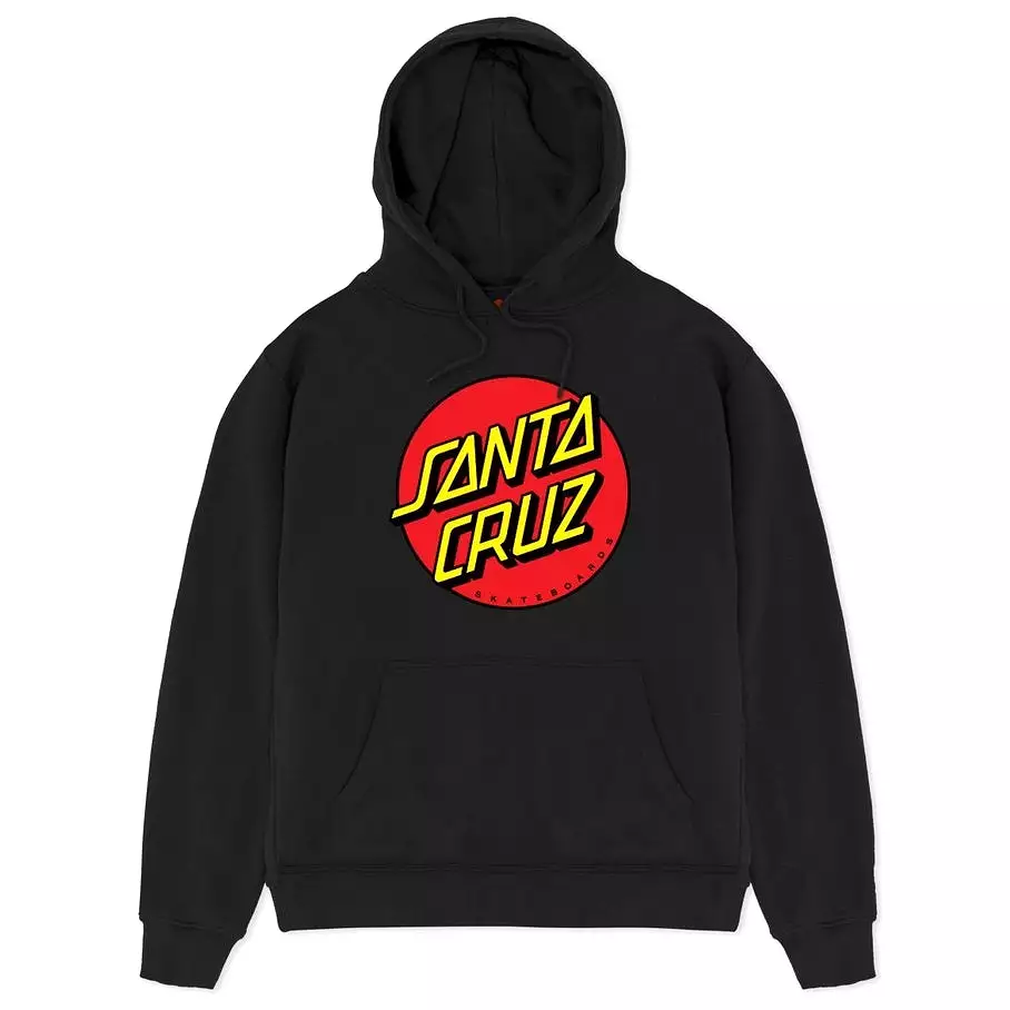 Santa Cruz Classic Dot Youth Hoodie Black