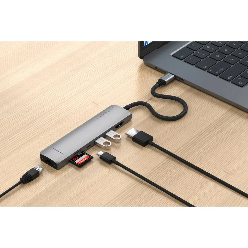 Satechi 7-in-1 USB-C Slim Multiport Adapter