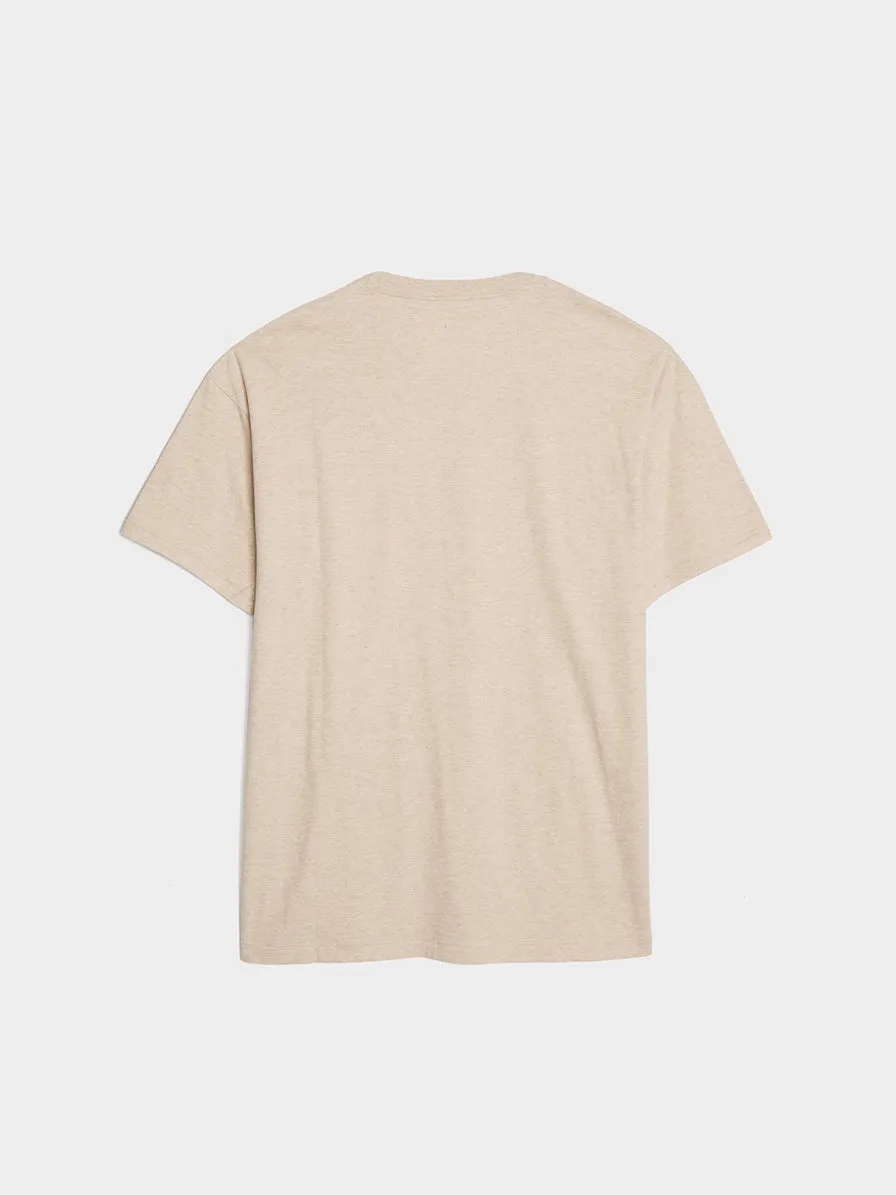 Seamless Crew Neck Tee, Top Brown