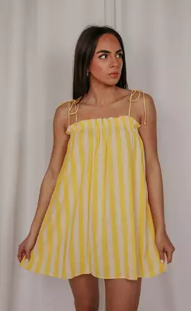 show me your mumu: angel mini dress - sunny stripe