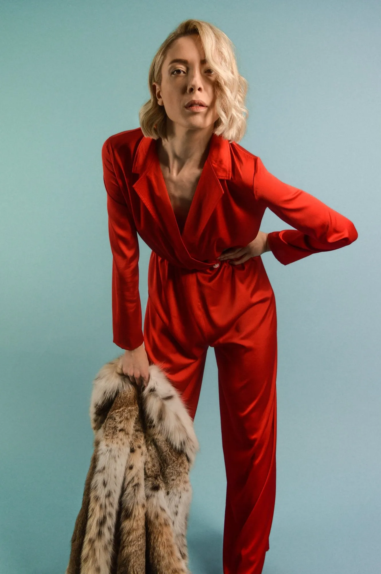 Silk Satin Jumpsuit