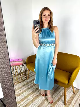 SIZE LARGE Take Me Away Midi Dress