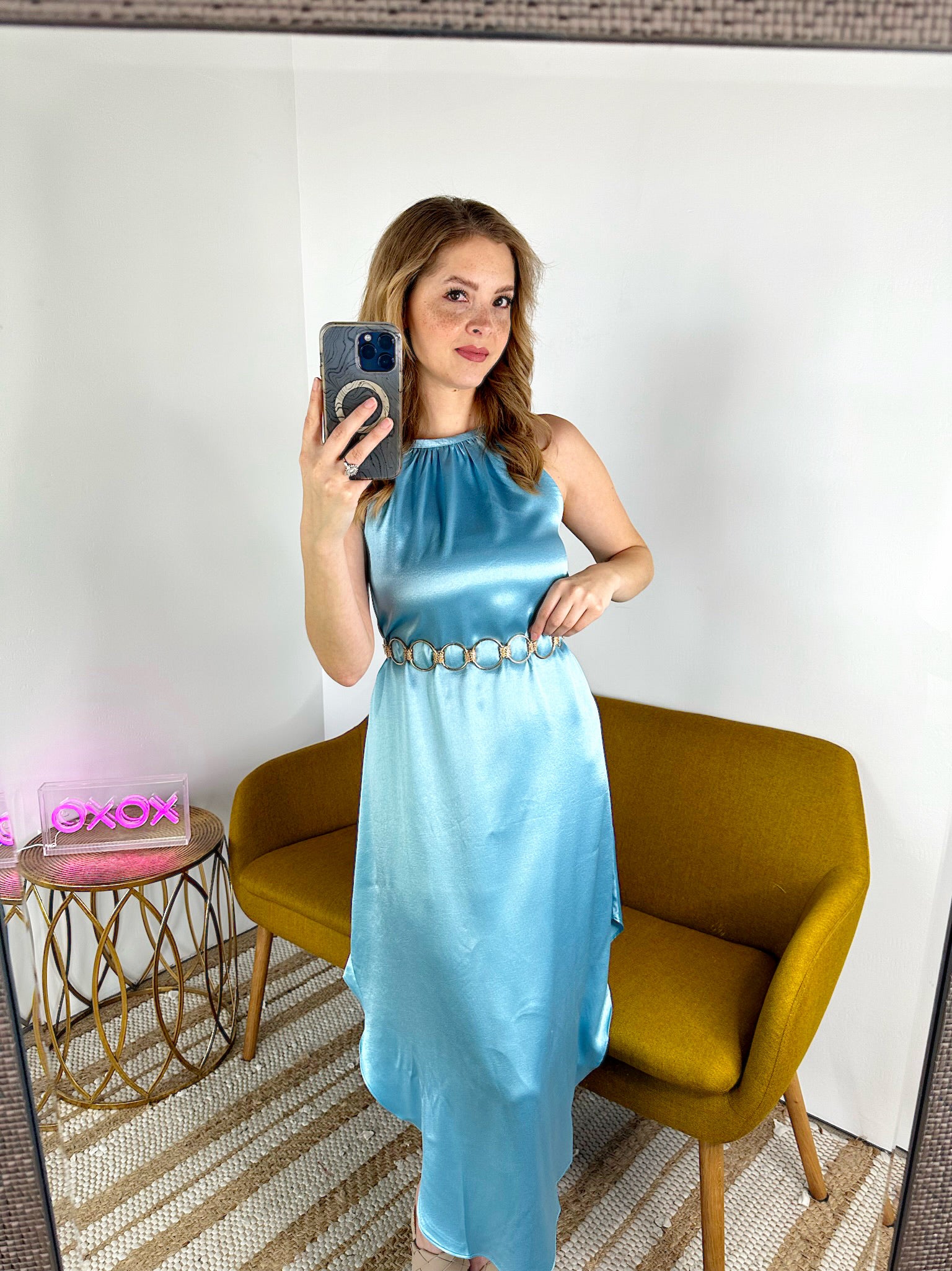 SIZE LARGE Take Me Away Midi Dress