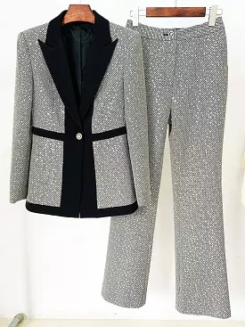 Sleek Women Pant Suit, Sequin