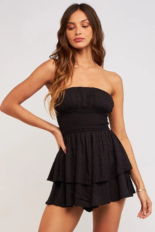 Smocked Waist Tube Romper