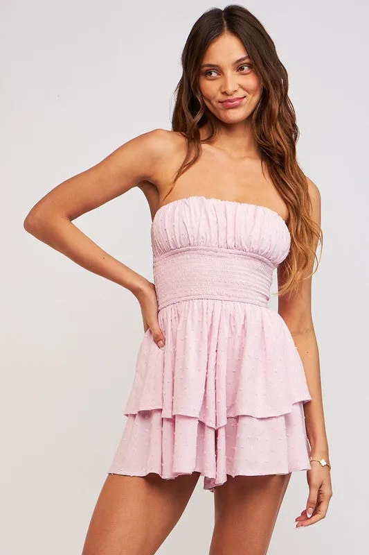 Smocked Waist Tube Romper