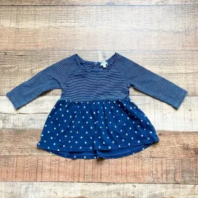 Splendid Navy/White Striped with Light Blue Stars Dress- Size 6-9M