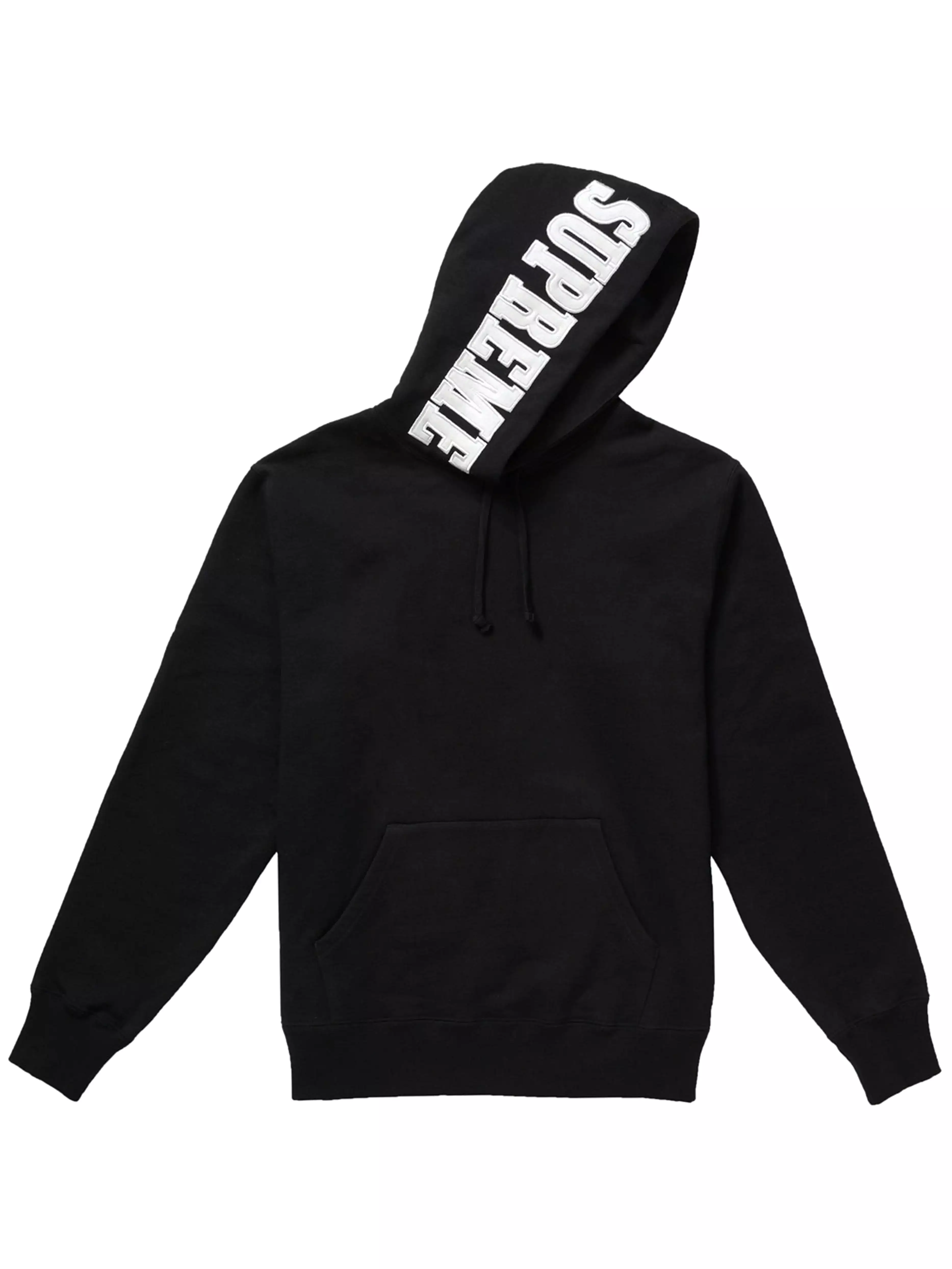 SUPREME MIRRORED LOGO HOODIE BLACK (FW19)