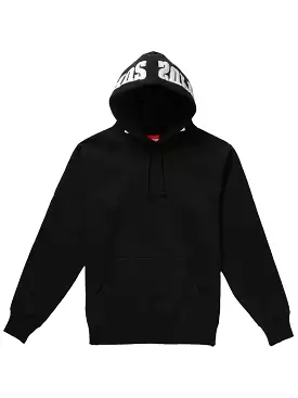 SUPREME MIRRORED LOGO HOODIE BLACK (FW19)