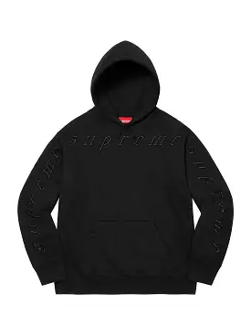 Supreme Raised Embroidery Hoodie Black (FW21)