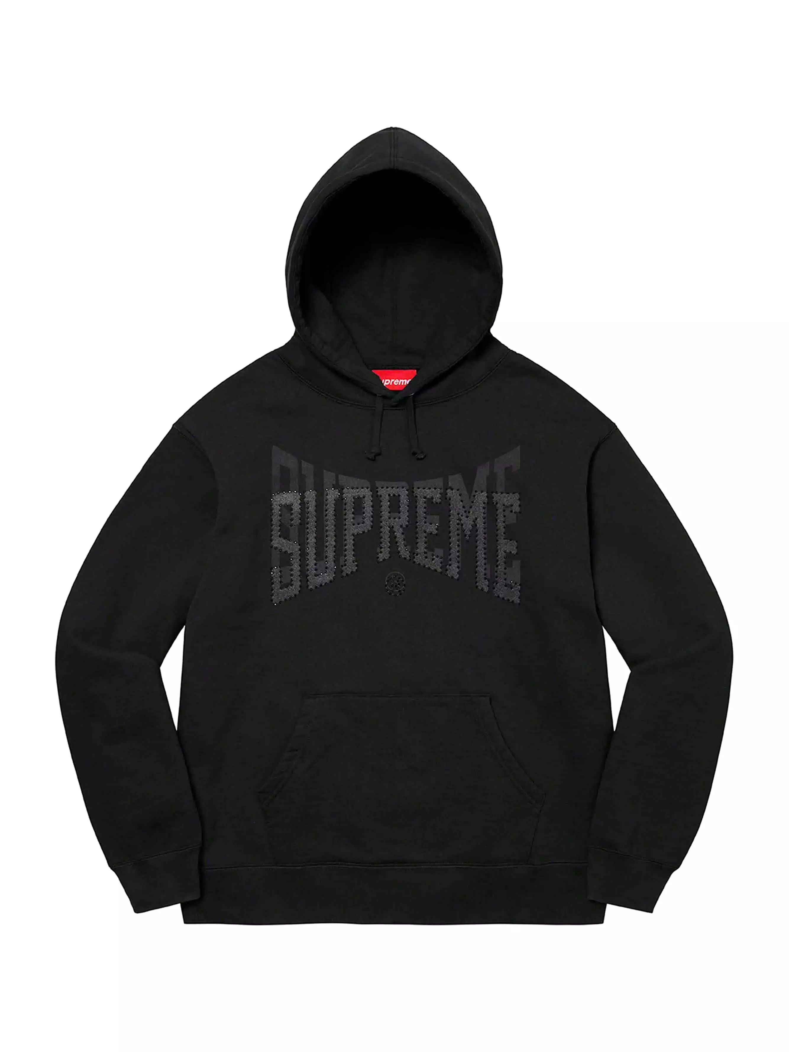 Supreme Rhinestone Shadow Hoodie Black (FW22)