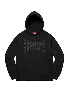 Supreme Rhinestone Shadow Hoodie Black (FW22)