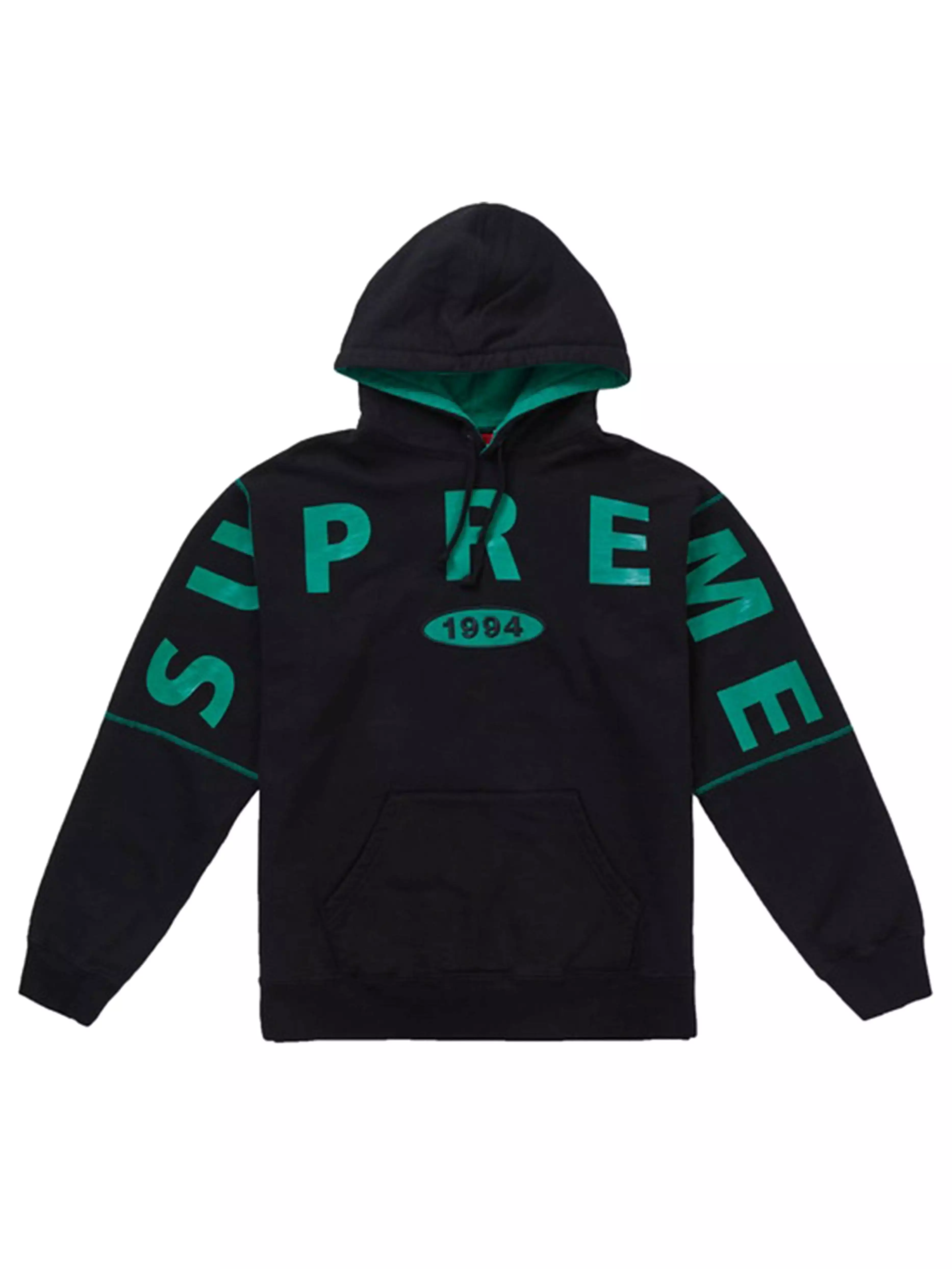 Supreme Spread Logo Hoodie Black [FW19]