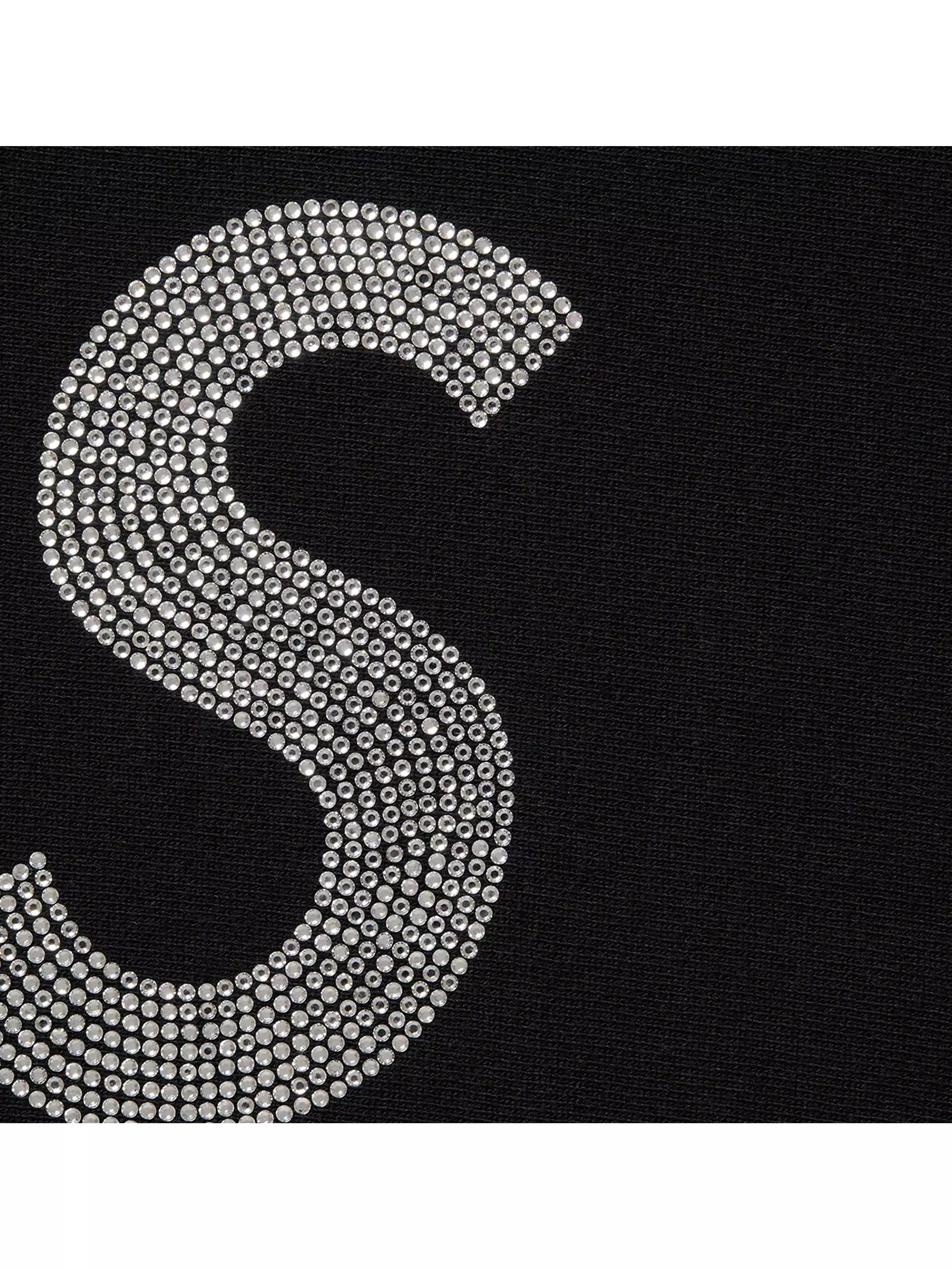 Supreme Swarovski S Logo Hoodie Black [SS21]