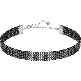 Swarovski Crystal FIT NECKLACE CHOKER BRACELET, Black, Ruthenium -5355185