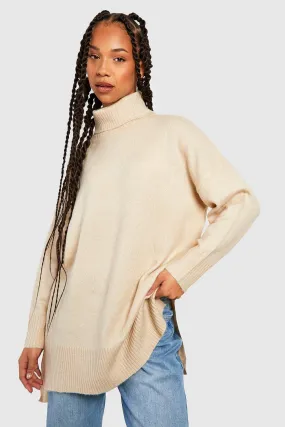 Tall Turtleneck Oversized Sweater