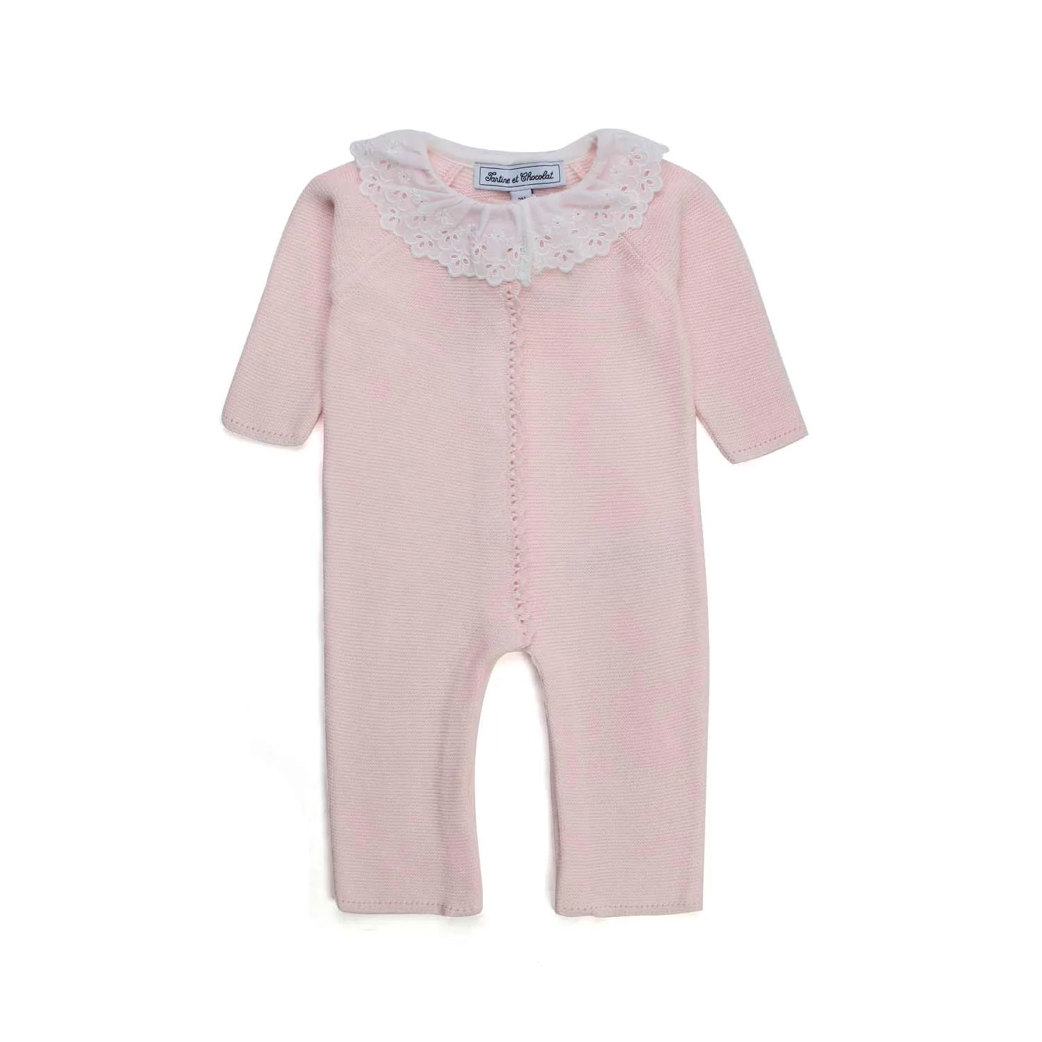 Tartine Et Chocolat Baby Girl Pale Pink Romper