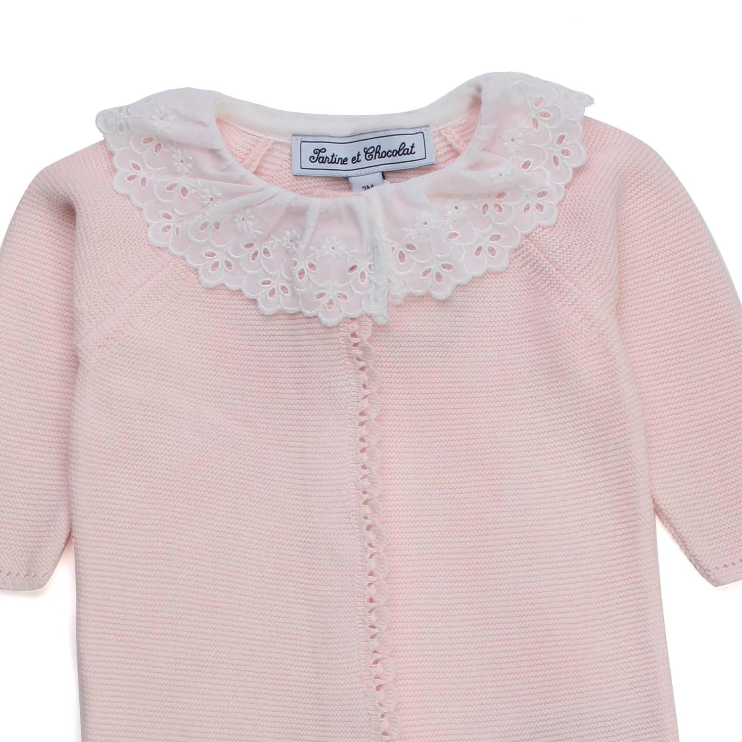 Tartine Et Chocolat Baby Girl Pale Pink Romper