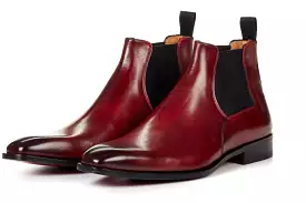 The Wayne Low-Cut Chelsea Boot - Oxblood