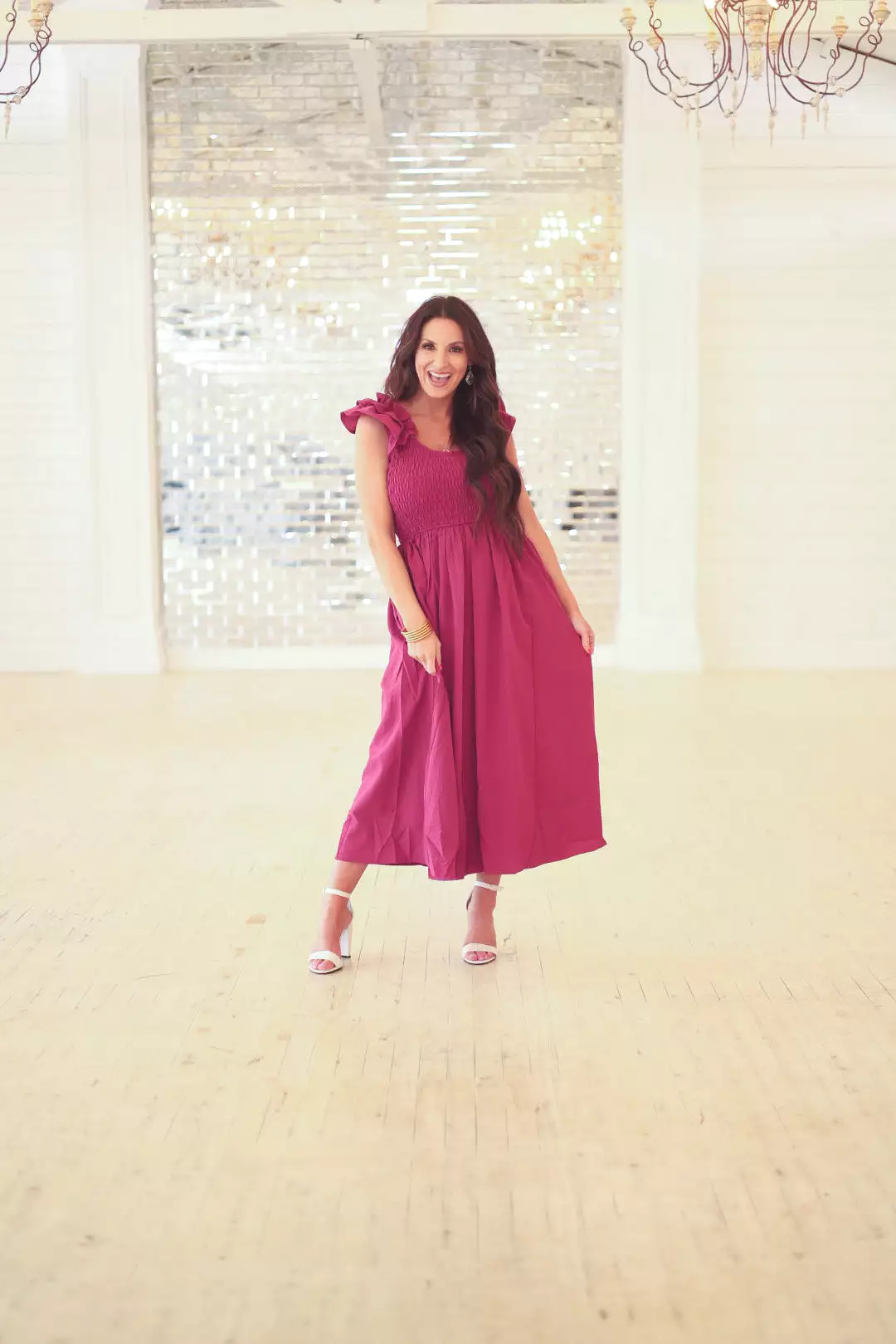 Thinking Of You Plum Midi Dress