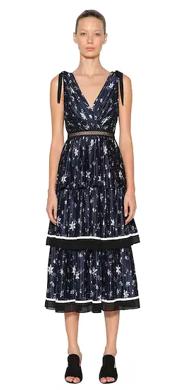 Tiered Star Midi Dress