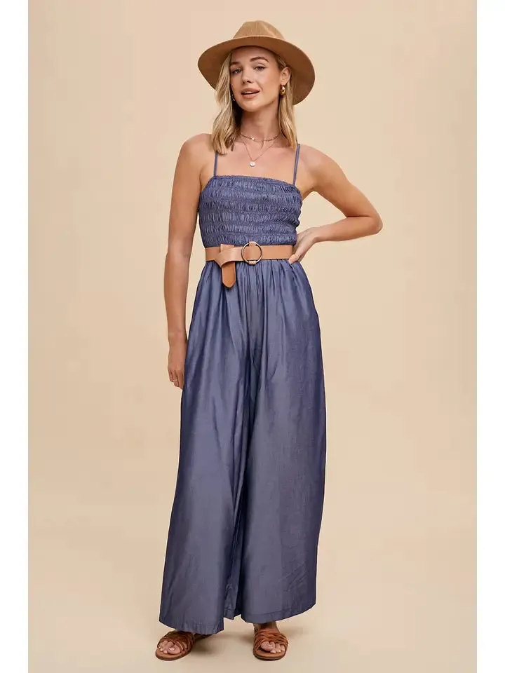 Tille Tencel Strap Jumpsuit