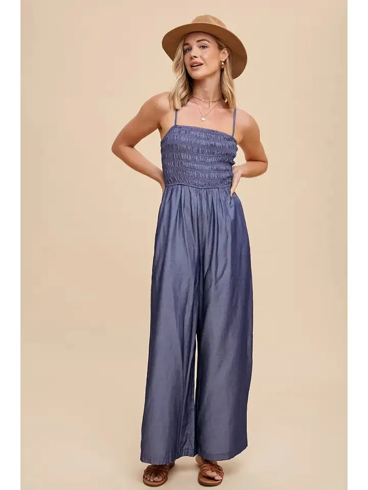 Tille Tencel Strap Jumpsuit