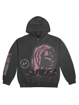 Travis Scott Cactus Jack For Fragment Sunrise Zip Up Hoodie Black