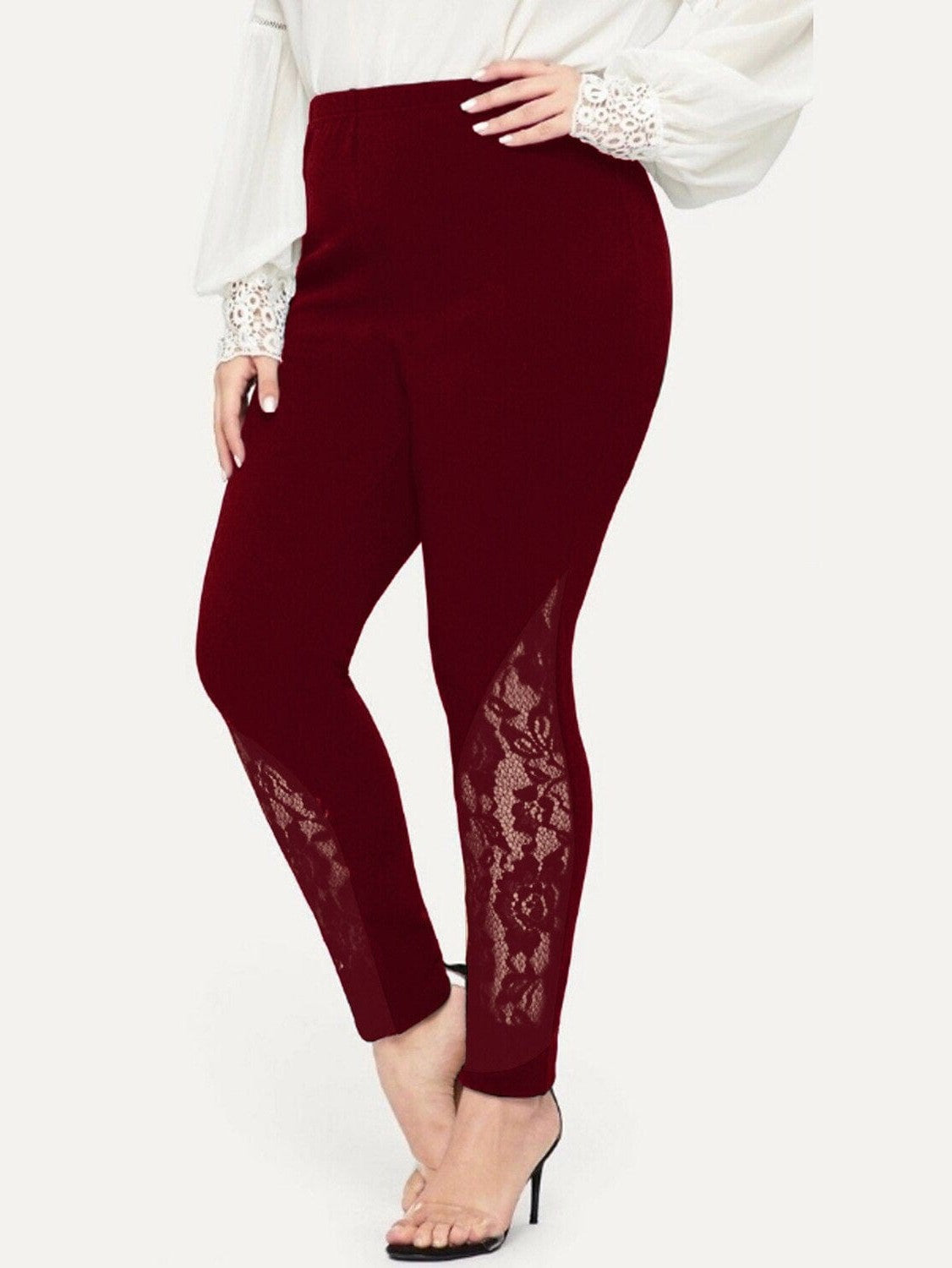 Trendy and Comfortable Wine Black Women's Baggy Pants Trousers