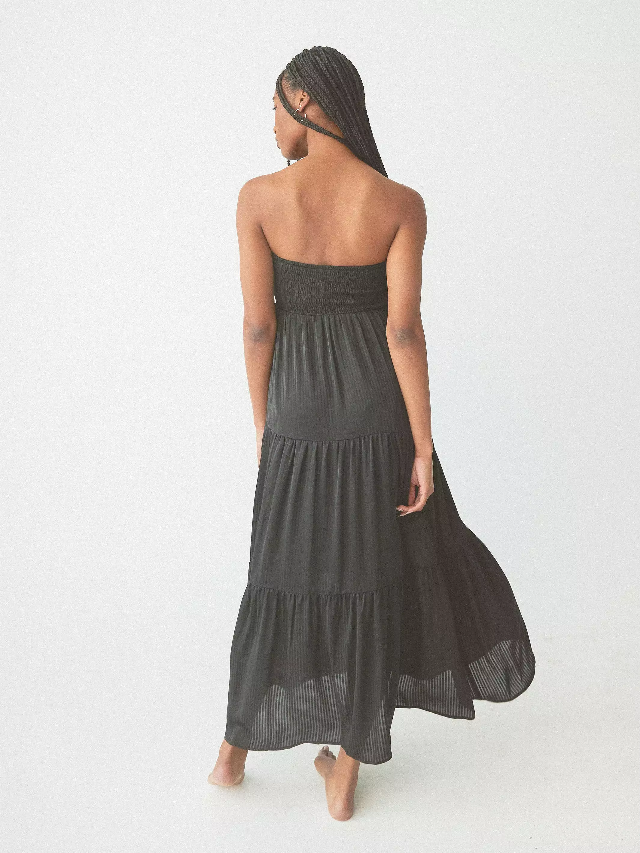 Tube Top Tiered Maxi Brami Dress