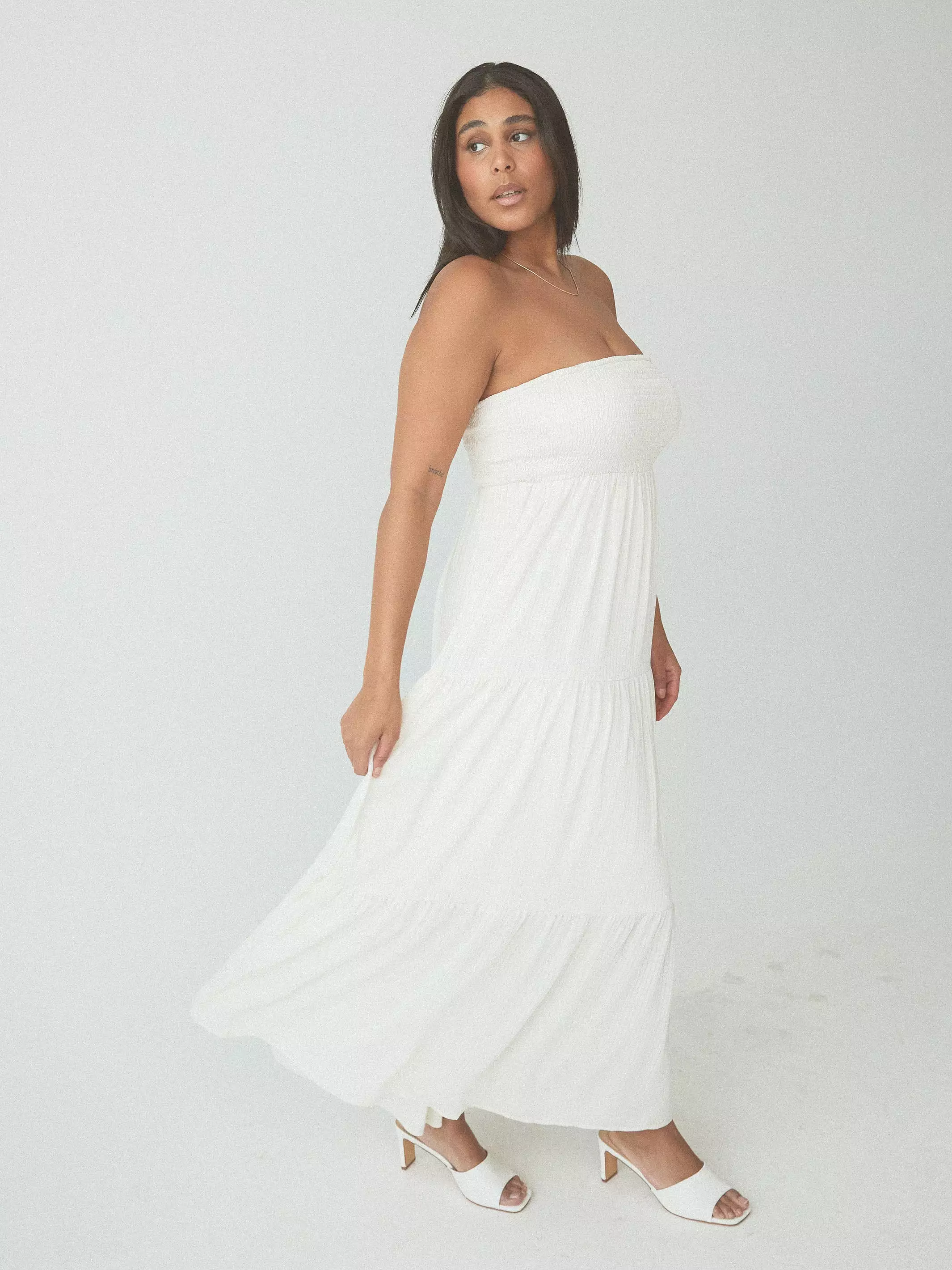 Tube Top Tiered Maxi Brami Dress