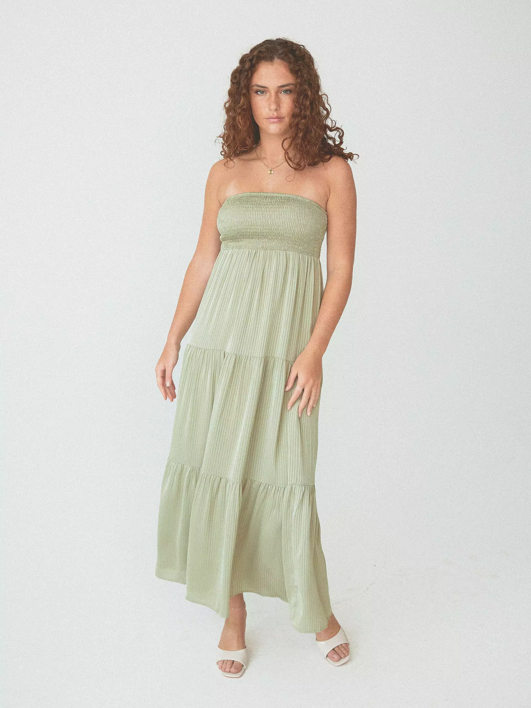 Tube Top Tiered Maxi Brami Dress