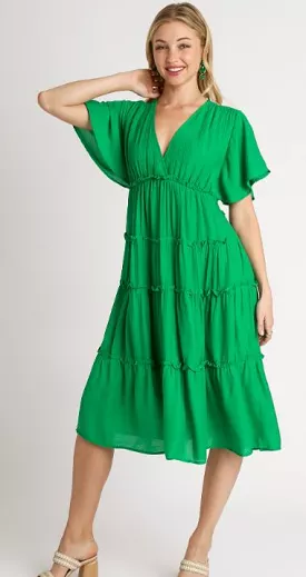 Umgee Tiered Midi Dress