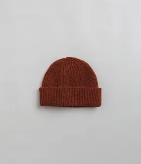 Uskees 4003 Speckled Donegal Wool Beanie - Burnt Orange