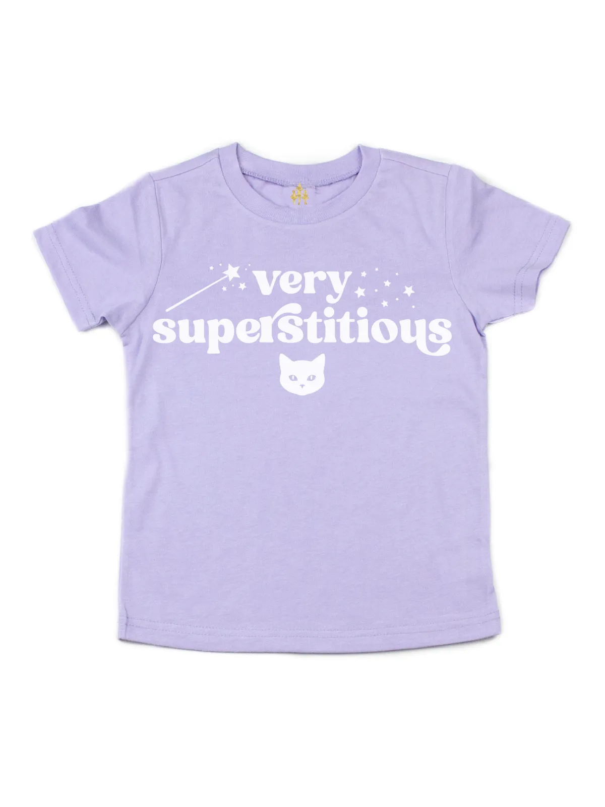 Very Superstitious Girls Halloween Shirts - Lavender, Pink, Papaya, & Stone