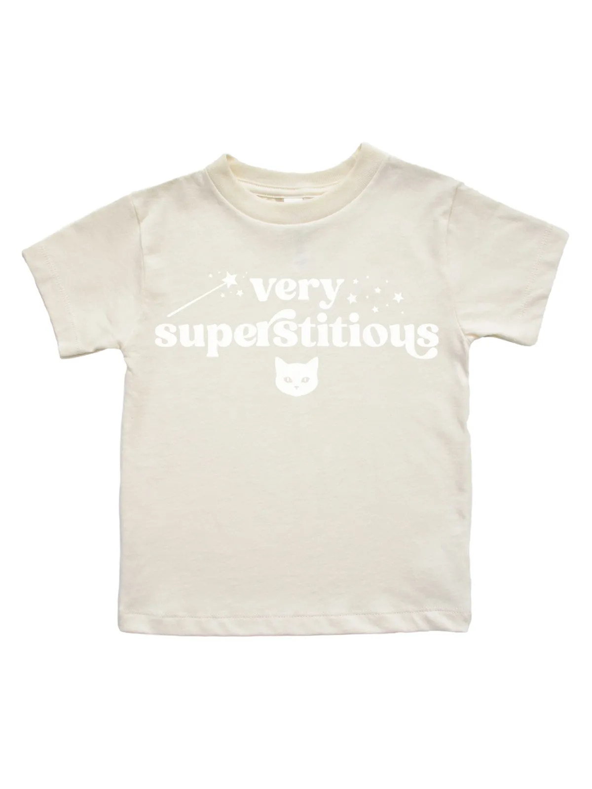 Very Superstitious Girls Halloween Shirts - Lavender, Pink, Papaya, & Stone