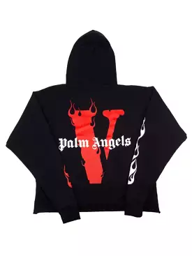 Vlone Palm Angels Hoodie Black/Red