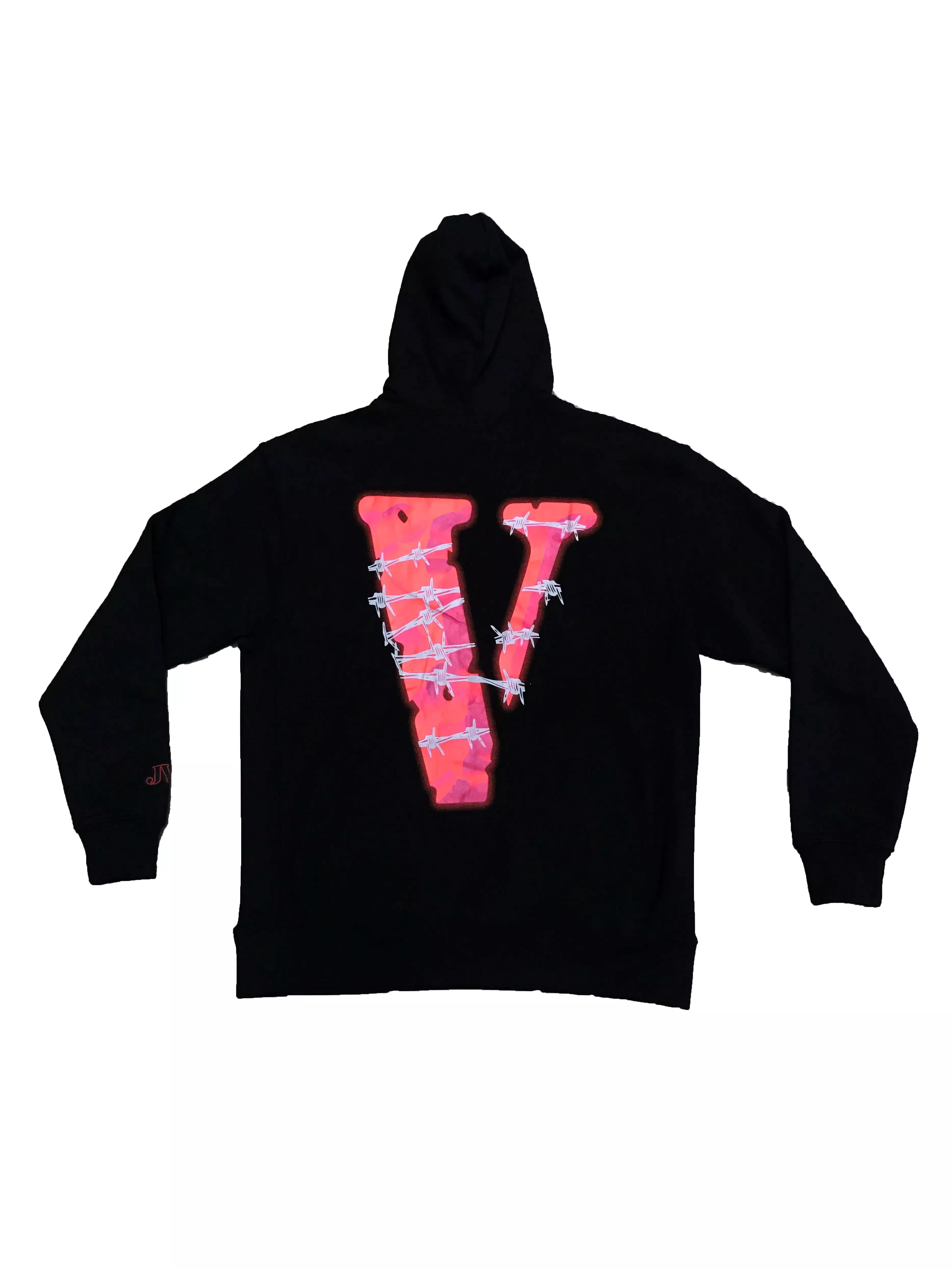 VLONE X 999 JUICE WRLD BARBED WIRE HOODIE BLACK