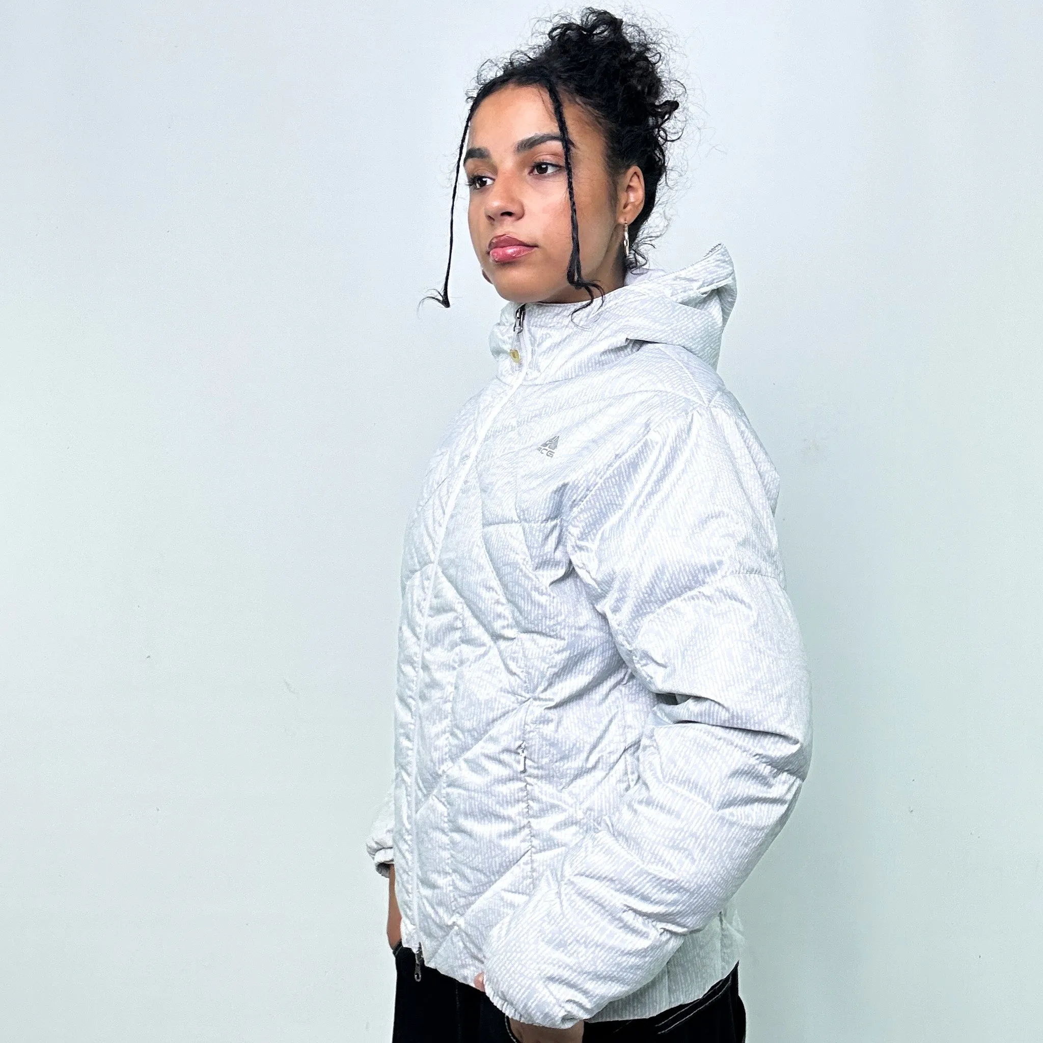 WHITE Y2KS NIKE ACG PUFFER JACKET COAT (