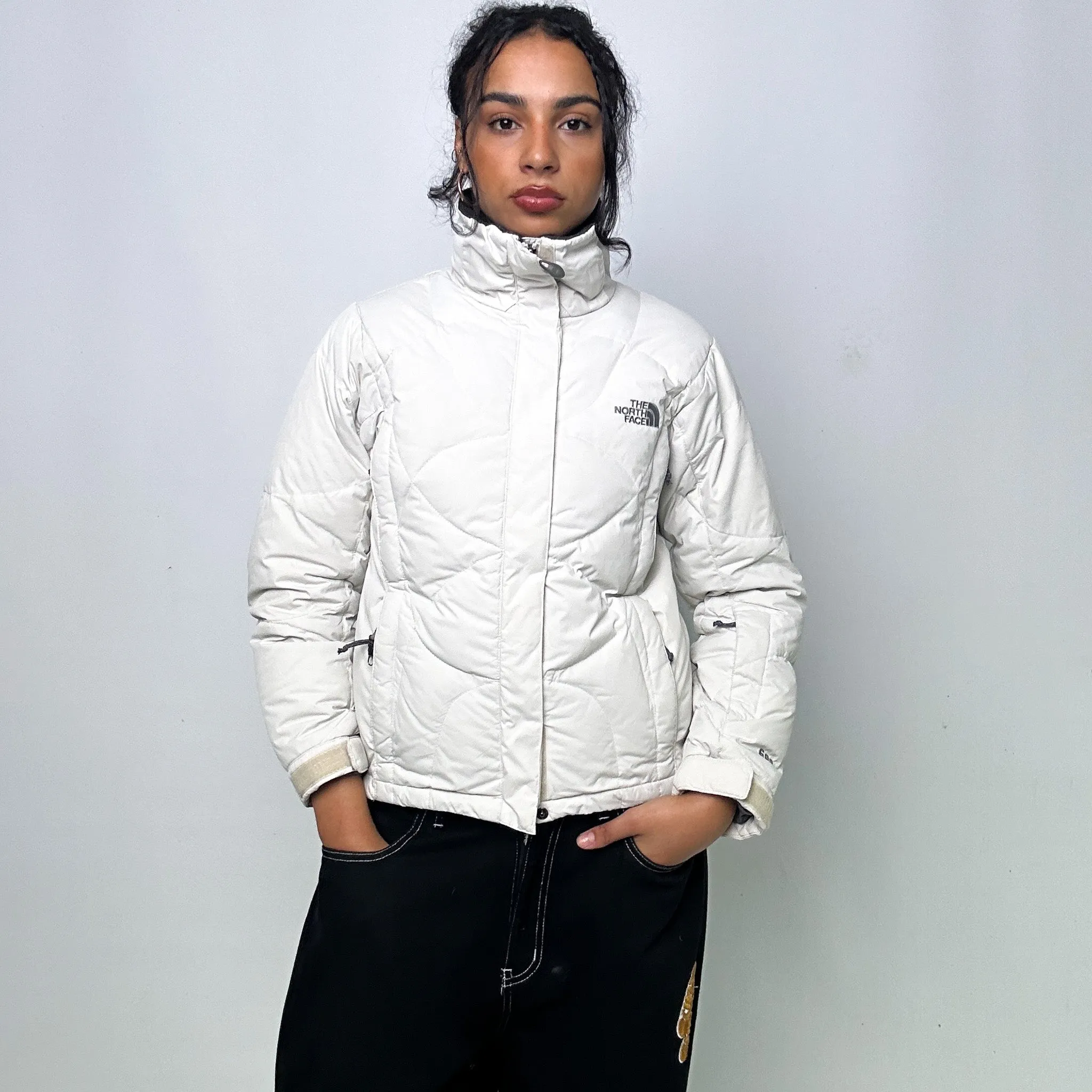 White y2ks The North Face 600 Series Puffer Jacket Coat (S)